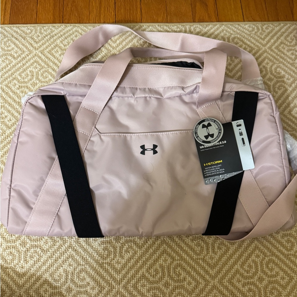 Under armour pink small duffle bag